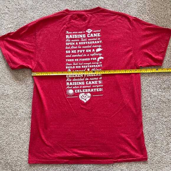 Raising Canes Chicken Fingers First 100 Colorado Springs Red T-shirt L - Picture 5 of 5